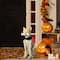 Glitzhome® 20.5" Lighted Halloween Skeleton Dog Porch Décor with Timer